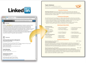 ResumeMaker Professional Deluxe 18 - import linkedIn profile