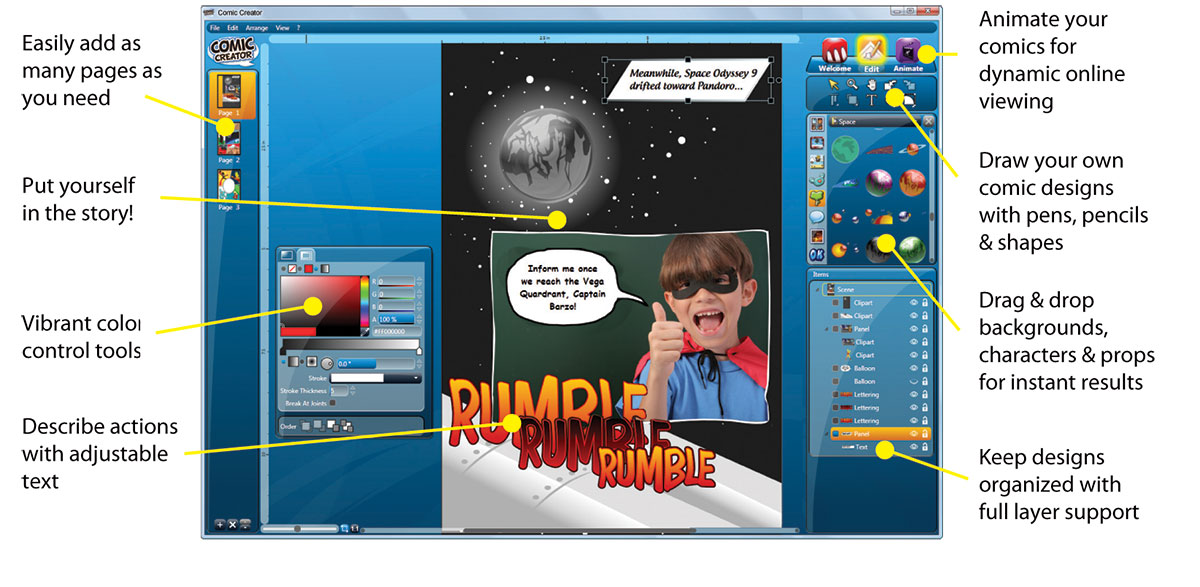 Comic Creator Screenshot