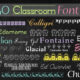Classroom Fonts
