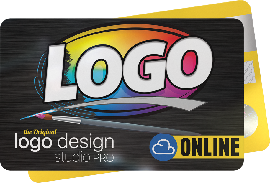Show logo of the logo design studio pro online version