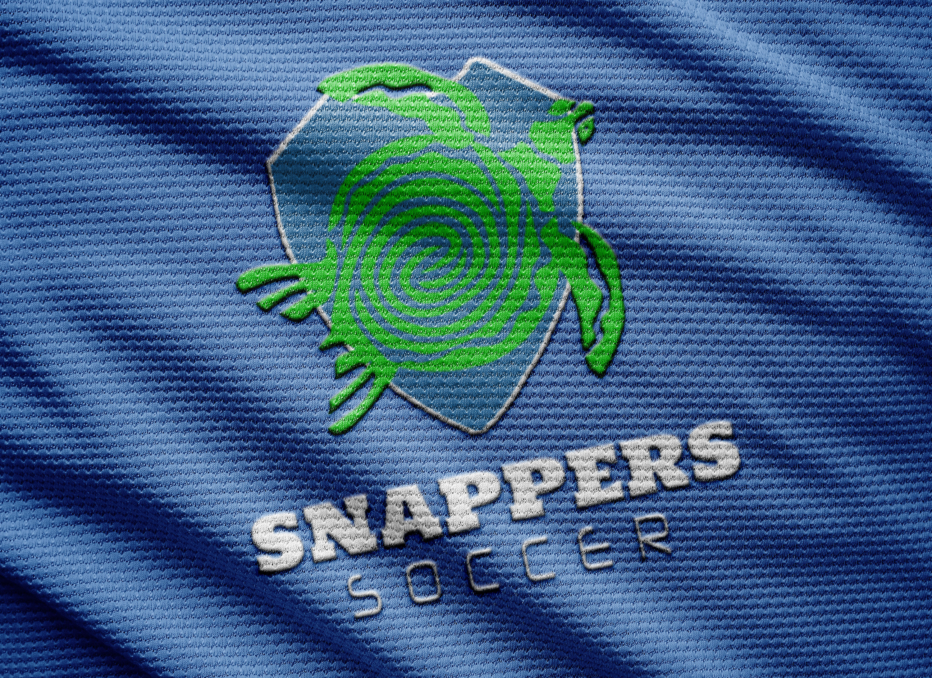 Snappers Soccer crest on a team jersey